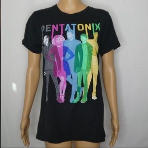 🌵 Pentatonix World Tour 2016 black band tee small